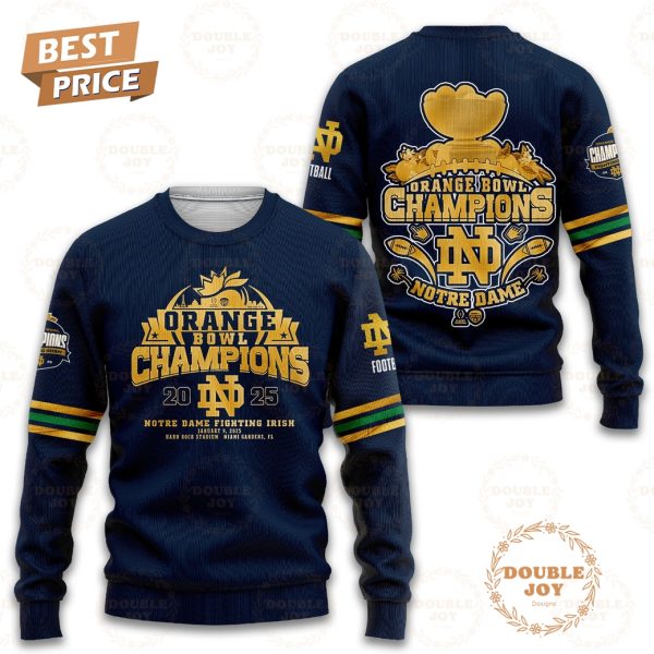 Orange Bowl Champions 2025 NCAA Notre Dame Fighting Irish T-Shirt, Hoodie