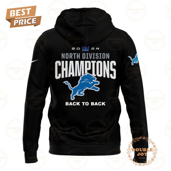 NFL Detroit Lions Ready To Roll NFC North Division Champions Back To Back Hoodie – Black