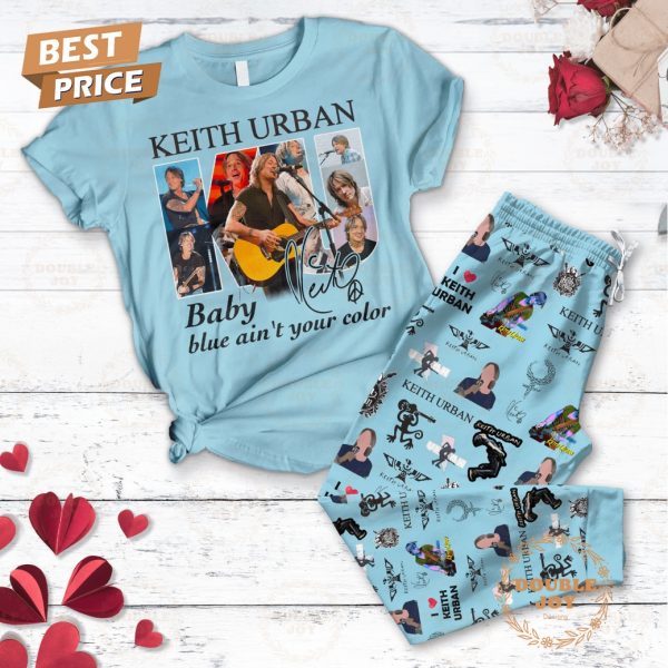 Keith Urban Baby Blue Ain’t Your Color Fleece Pajamas Set