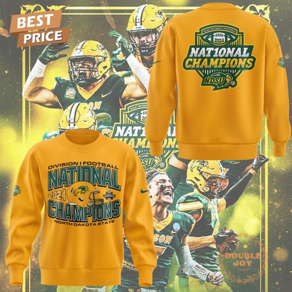 Division I Football Nat10nal Champions 2024 NCAA North Dakota State Bison Hoodie