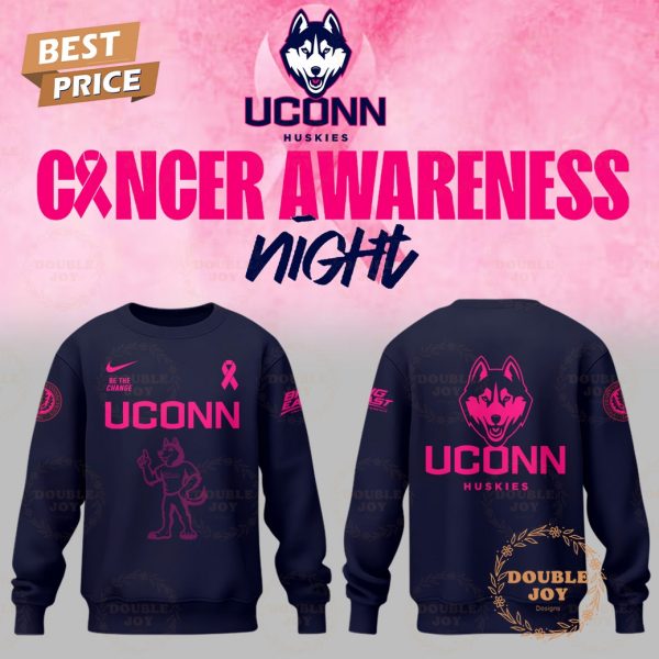 NCAA UConn Huskies Cancer Awareness Night T-Shirt, Hoodie – Blue