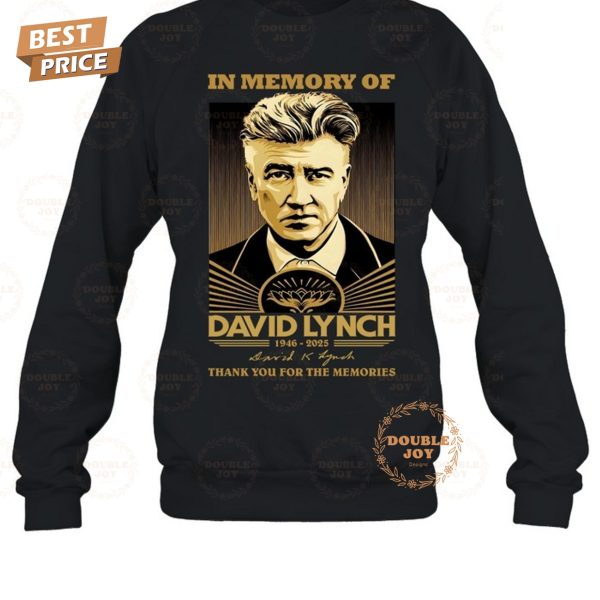 In Memory Of David Lynch 1946-2025 Thank You For The Memories T-Shirt