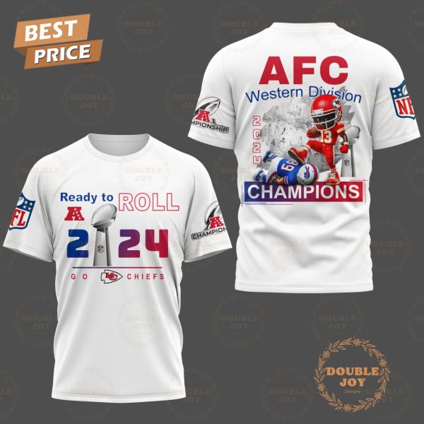 Ready To Roll A 2024 AFC Western Division Champions Kansas City Chiefs NFL T-Shirt, Hoodie