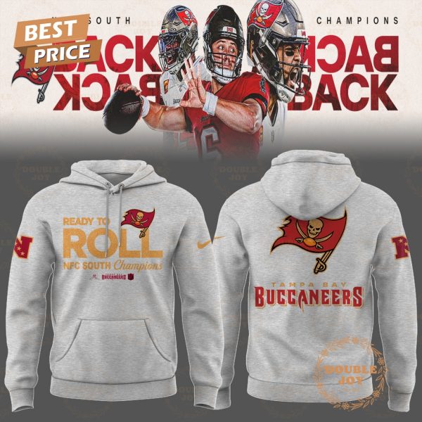 Ready To Roll NFC South Division Champions 2024 Tampa Bay Buccaneers NFL Hoodie – Grey