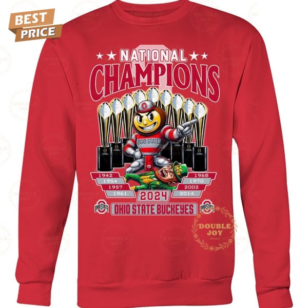 Nine-Times National Champions 2024 Ohio State Buckeyes NCAA T-Shirt