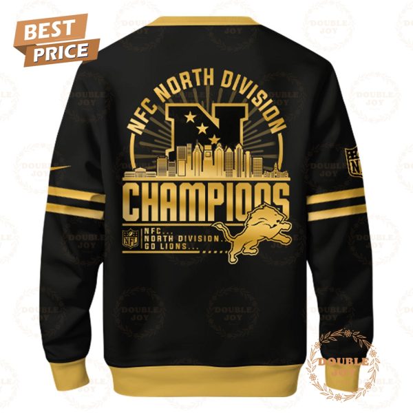 NFL Detroit Lions Ready To Roll NFC North Division Champions Hoodie – Black