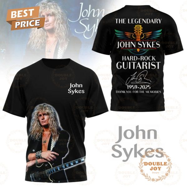 The Legendary John Sykes Hard-Rock Guitarist 1959-2025 Thank You For The Memories T-Shirt, Hoodie