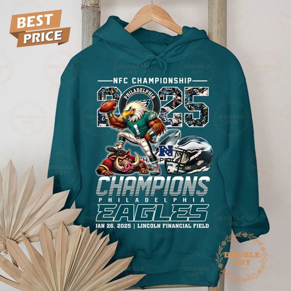 2024-2025 NFC Champions Philadelphia Eagles NFL Jan 26, 2025 T-Shirt, Hoodie