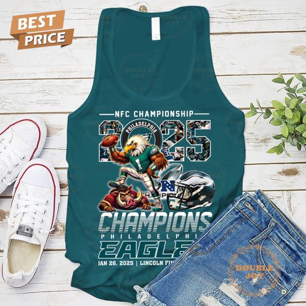 2024-2025 NFC Champions Philadelphia Eagles NFL Jan 26, 2025 T-Shirt, Hoodie