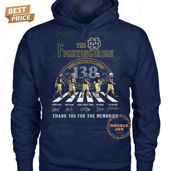 NCAA Notre Dame Fighting Irish 138th 1887-2025 Thank You For The Memories T-Shirt