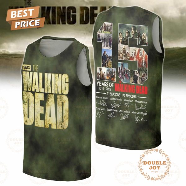 The Walking Dead 15 Years 2010-2025 “11 Seasons 177 Episodes” T-Shirt, Hoodie