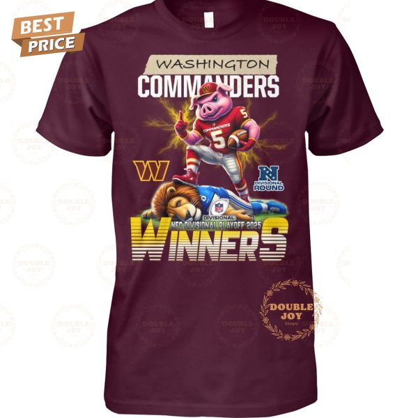 Washington Commanders NFL NFC Divisonal Playoff 2025 Winners T-Shirt