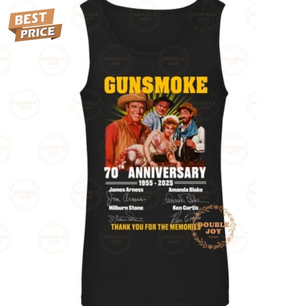 Gunsmoke 70th Anniversary 1955-2025 Thank You For The Memories T-Shirt