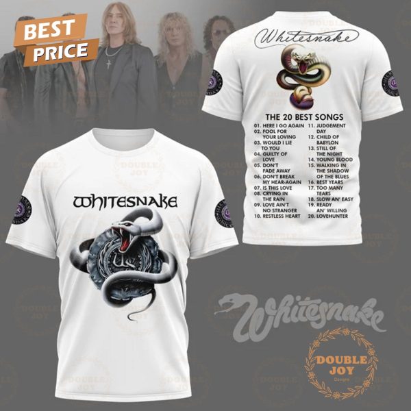 Whitesnake The 20 Best Songs 2025 T-Shirt, Hoodie