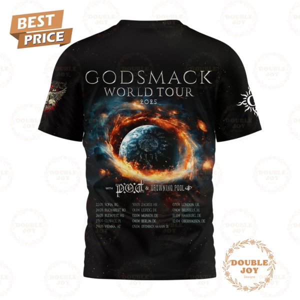 Godsmack World Tour 2025 Limited Edition T-Shirt, Hoodie