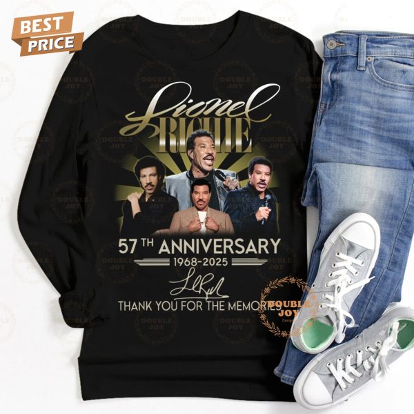 Lionel Richie 57th Anniversary 1968-2025 Thank You For The Memories T-Shirt