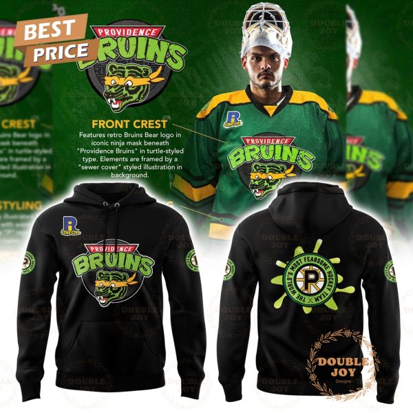 Providence Bruins Turtle Powered RI Comic Con Weekend Hoodie