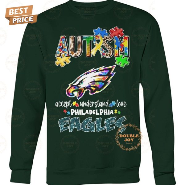 Philadelphia Eagles Autism Accept Understand Love Limited Edition T-Shirt