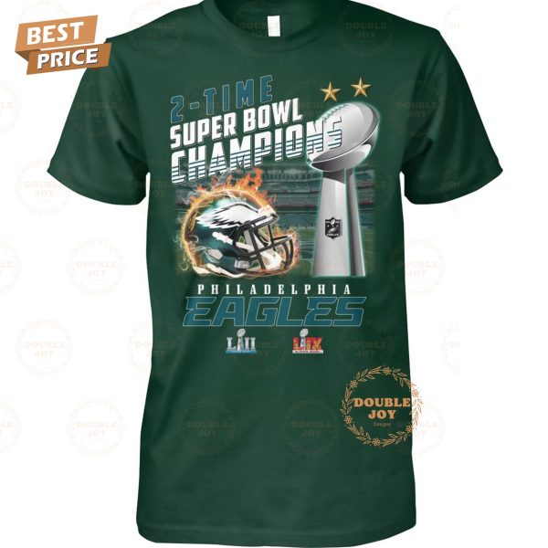 2-Time Super Bowl Champions Philadelphia Eagles NFL Limited Edition T-Shirt