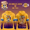 Los Angeles Lakers NBA x Luffy One Piece 2025 Yellow And Purple Design Hoodie