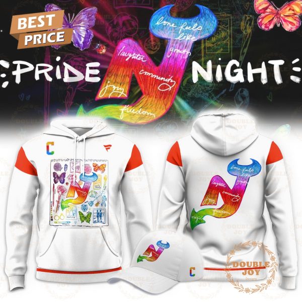 New Jersey Devils NHL 2025 “Pride Night” Limited Edition Hoodie – White