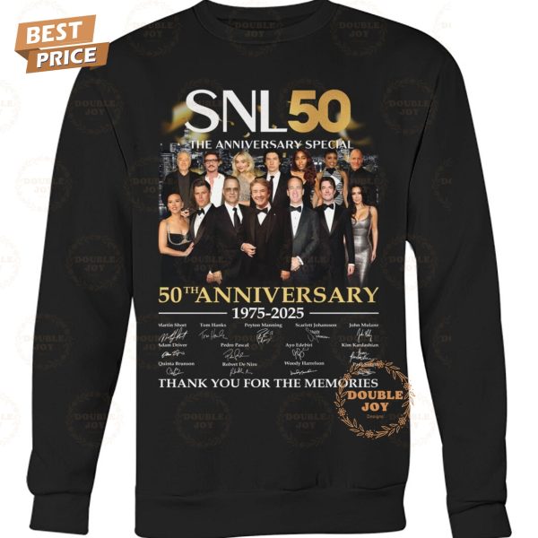 The Anniversary Special Saturday Night Live 50th Anniversary 1975-2025 Thank You For The Memories T-Shirt