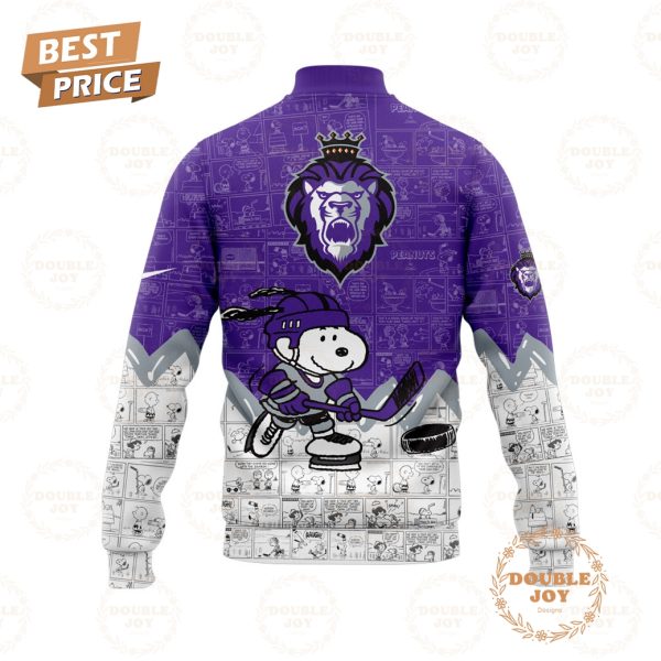 Reading Royals Peanuts Night 2025 75th Anniversary Baseball Jacket