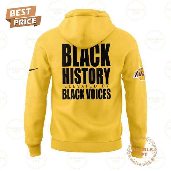 Los Angeles Lakers Built By Black History Elevated By Black Voices Limited Edition Hoodie