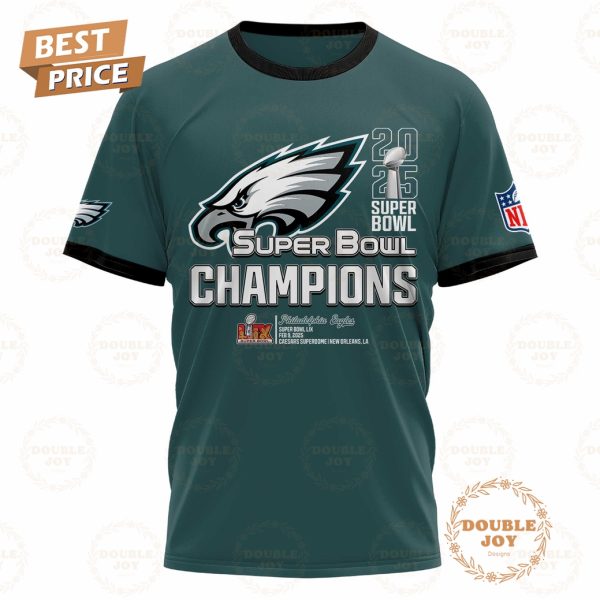 2X Super Bowl Champions LII And LIX Philadelphia Eagles NFL Limited Edition Hoodie – Blue