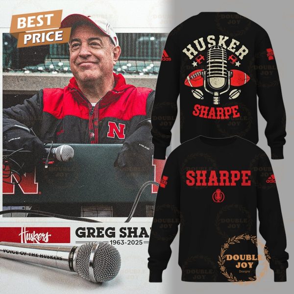 Honoring The Legend Greg Sharpe 1963-2025 “Voice of the Huskers” Limited Edition Hoodie