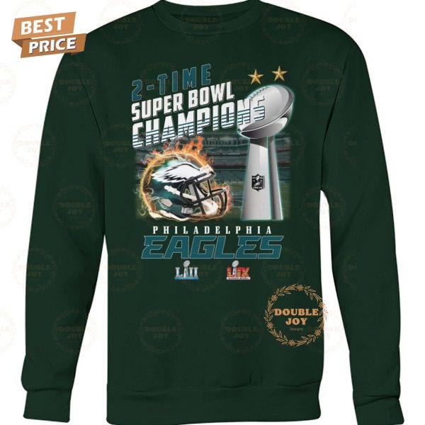 2-Time Super Bowl Champions Philadelphia Eagles NFL Limited Edition T-Shirt