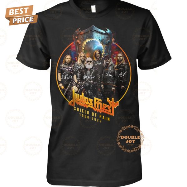 Judas Priest Tour 2025 Shield Of Pain Limited Edition T-Shirt