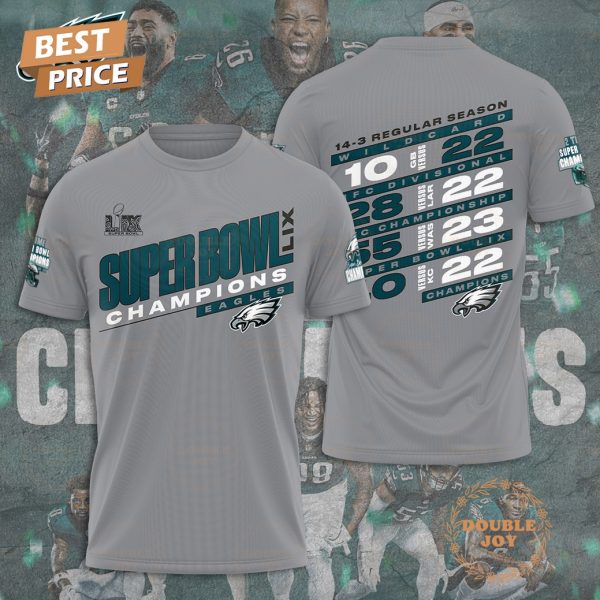 Philadelphia Eagles Super Bowl LIX Champions “14-3 Regular Season” Limited Edition T-Shirt, Hoodie