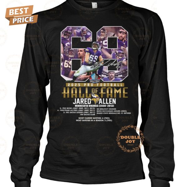 Jared Allen X Minnesota Vikings 2025 Pro Football Hall Of Fame Limited Edition T-Shirt