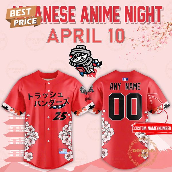 Rocket City Trash Pandas Japanese Anime Night 2025 Custom Name Limited Edition Baseball Jersey