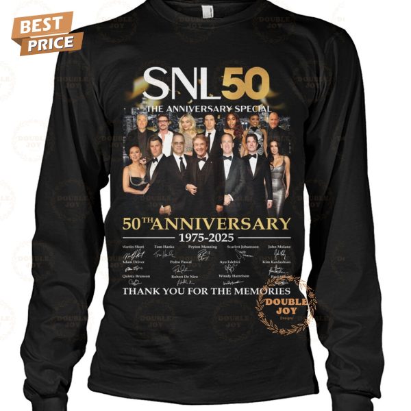 The Anniversary Special Saturday Night Live 50th Anniversary 1975-2025 Thank You For The Memories T-Shirt