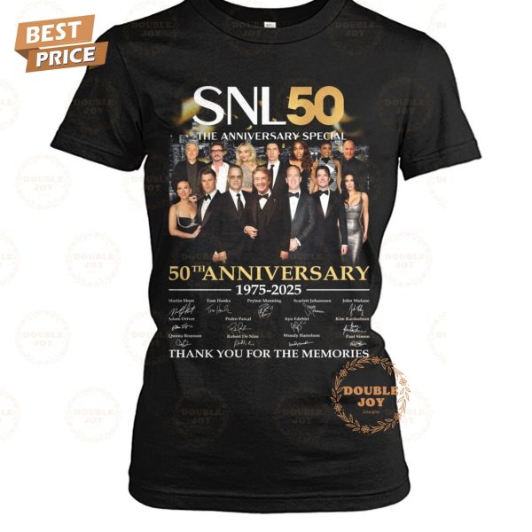 The Anniversary Special Saturday Night Live 50th Anniversary 1975-2025 Thank You For The Memories T-Shirt