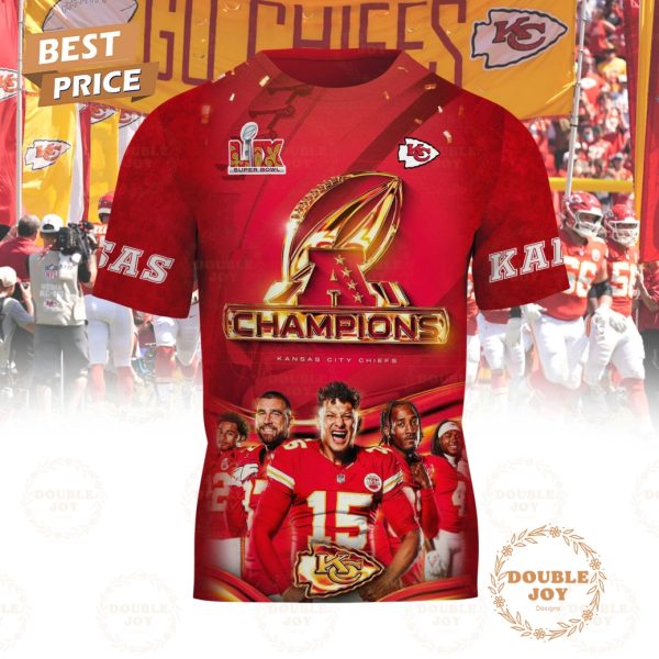 2025 LIX Super Bowl Champions Kansas City Chiefs NFL T-Shirt, Hoodie