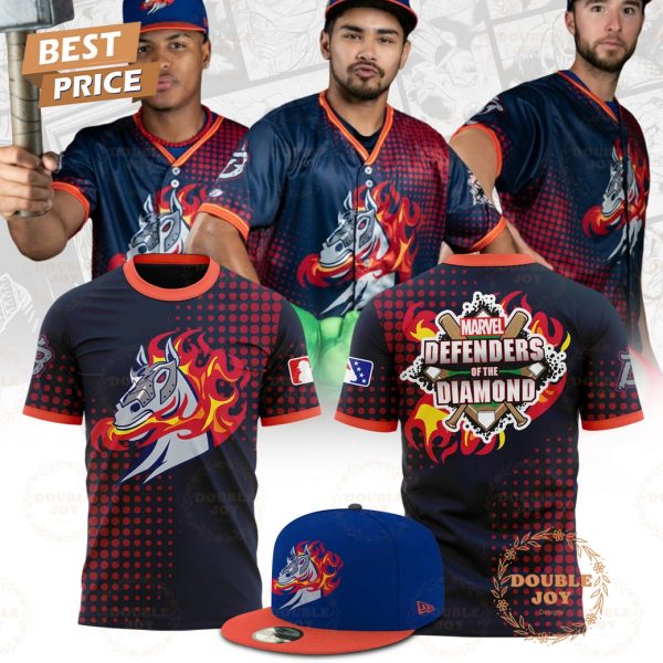 Binghamton Rumble Ponies Marvel Defenders Of The Diamond 2025 Limited Edition Hoodie