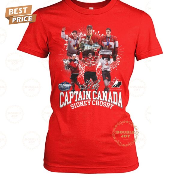 Captain Sidney Crosby x Canada Hockey 2025 4 Nations Face-Off Champions T-Shirt