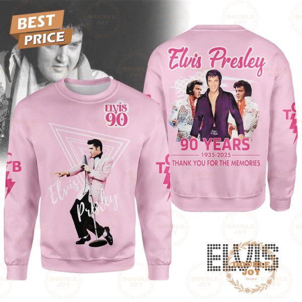 Elvis Presley 90 Years 1935-2025 Thank You For The Memories T-Shirt, Hoodie