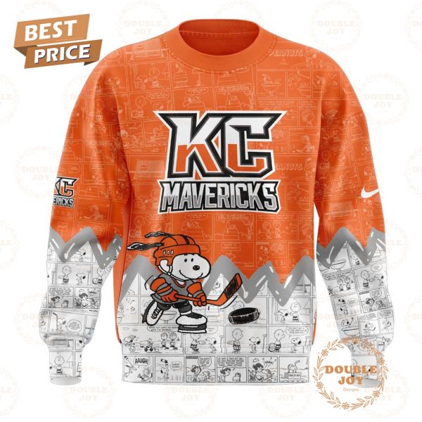 Kansas City Mavericks Peanuts Night 2025 75th Anniversary Hoodie