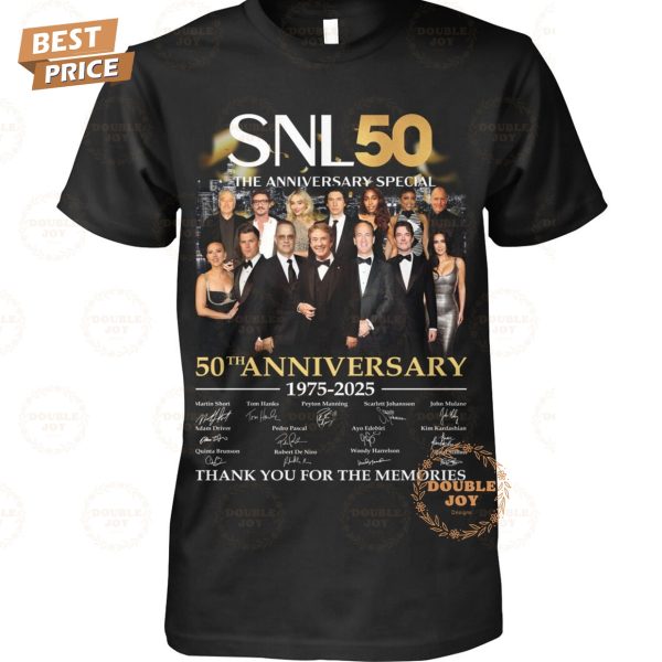 The Anniversary Special Saturday Night Live 50th Anniversary 1975-2025 Thank You For The Memories T-Shirt