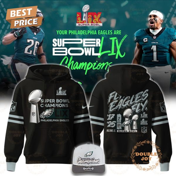 Fly Eagles Fly’ 2 Times Super Bowl Champions LIX Philadelphia Eagles NFL Limited Edition Hoodie