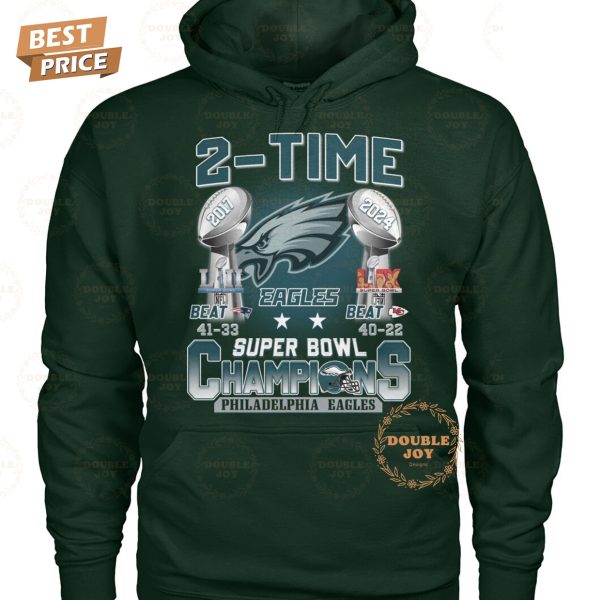 2-Time LII-LIX Super Bowl Champions Philadelphia Eagles NFL Limited Edition T-Shirt