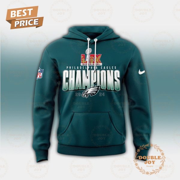 Philadelphia Eagles NFL Super Bowl Champions 2X 2024 Limited Edition Hoodie – Blue