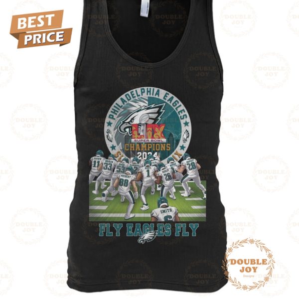 Philadelphia Eagles NFL ‘Fly Eagles Fly’ LIX Super Bowl Champions 2024 Limited Edition T-Shirt