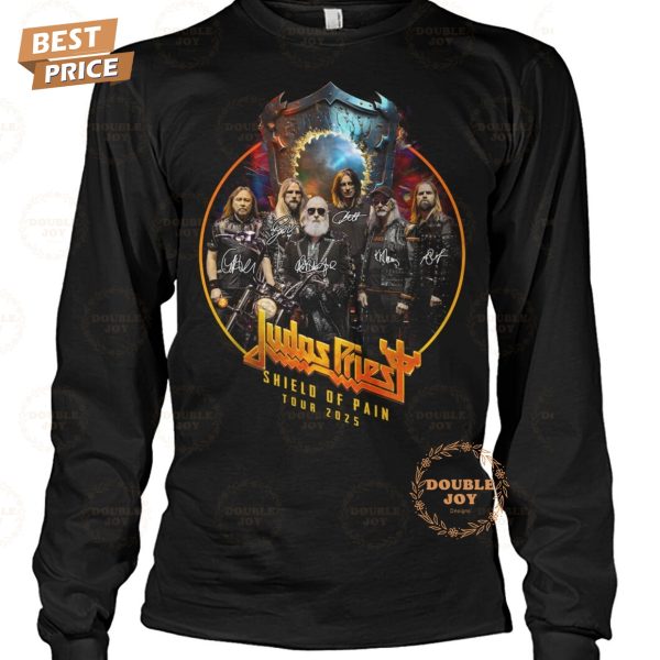 Judas Priest Tour 2025 Shield Of Pain Limited Edition T-Shirt