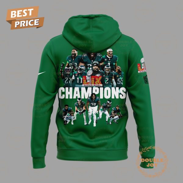 Super Bowl Champions 2025 LIX Philadelphia Eagles NFL Special Edition Hoodie – Green