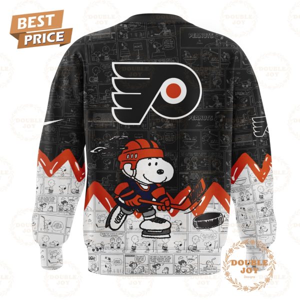 Philadelphia Flyers Peanuts Night 2025 75th Anniversary Hoodie – Black